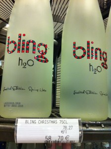 Bling, water and a crystal for $100 a liter! © 2012 Samuel Michael Bell, all rights reserved