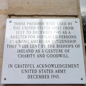 Plaque expressing the gratitude of the American Army, 1945