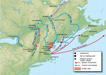 Major Campaigns of King William's War