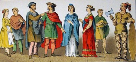Frankish costumes, A.D. 400-600